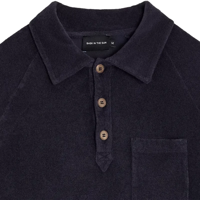 navy GOXO LS polo – Image 2