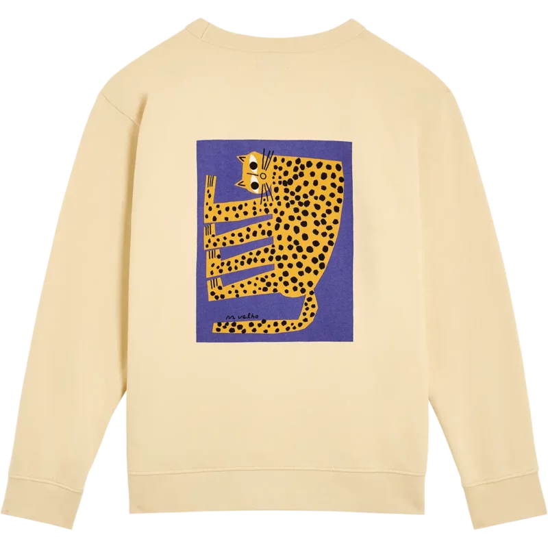 cream LEOPARD sweat – Image 4